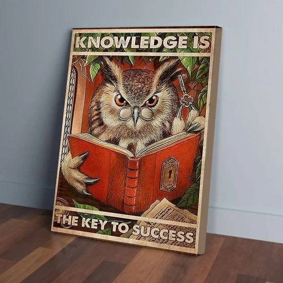 Kna Prints - Owl Teacher Prints Unframed Prints For Home Or Office, Perfect Gift For Everyone, UNFRAMED-8x12