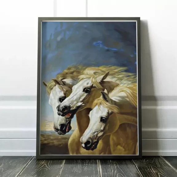 Kna Prints - Phartaoh'S Horses John Frederick Herring Sr Vintage Horse Wall Art Poster Print - Kir 7781, UNFRAMED-12x18