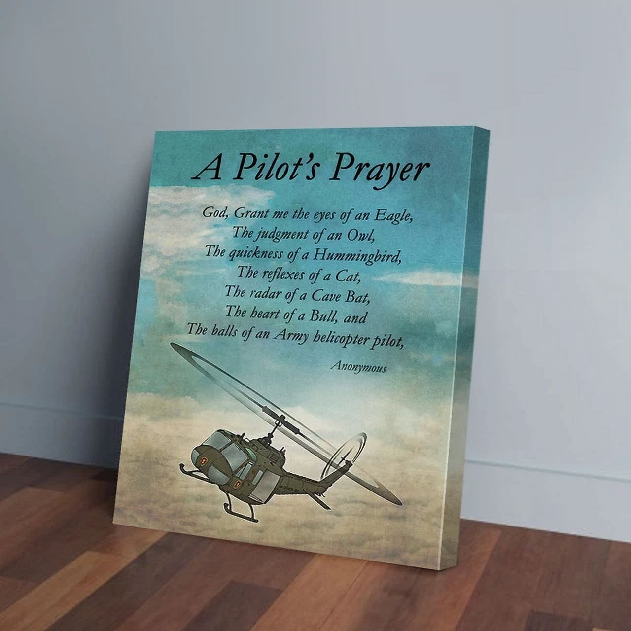 Pilot Praying On Ramp Kna Prints - Poster A Pilot'S Prayer Poster Prints Pan16136_9741 ...