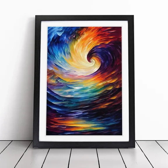 Kna Prints - Poster Ocean Wave Abstract No.6 Picture Poster Decor, UNFRAMED-12x18