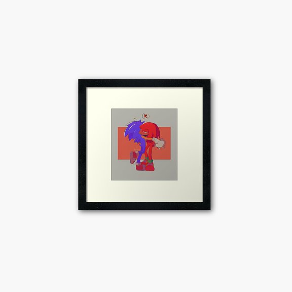 Kna Prints - Poster Rojo & Azul, UNFRAMED-24x36