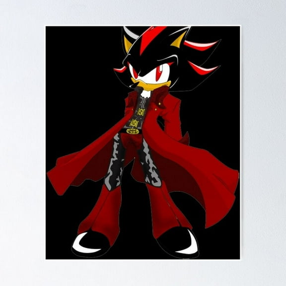 Kna Prints - Poster Shadow The Hedgehog Shadow The Hedgehog Shadow The Hedgehog Shadow The Hedgehog Shadow The Hedgehog, UNFRAMED-12x18
