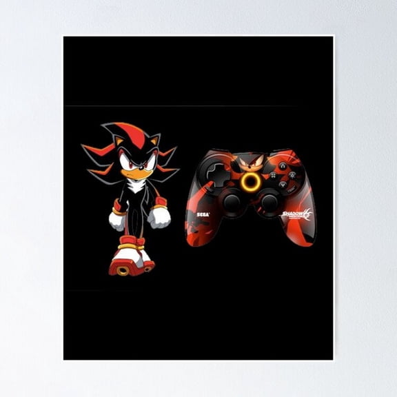 Kna Prints - Poster Shadow The Hedgehog Shadow The Hedgehog Shadow The Hedgehog Shadow The Hedgehog Shadow The Hedgehog, UNFRAMED-16x24