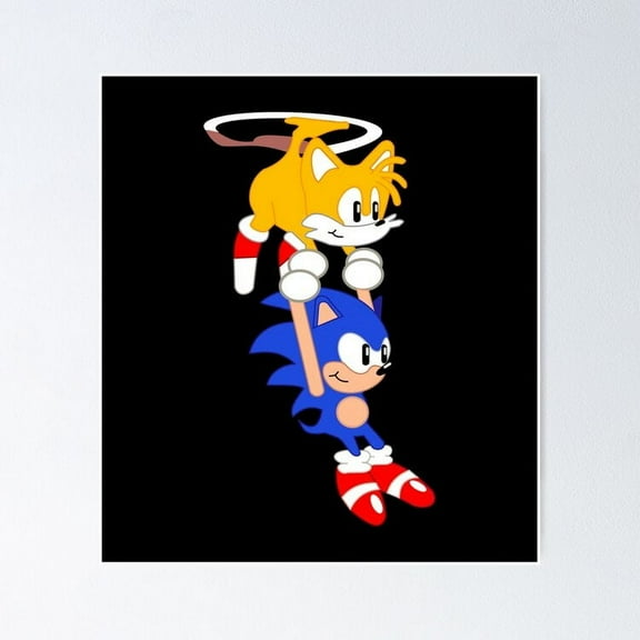 Kna Prints - Poster Sonic And Tails, UNFRAMED-8x12