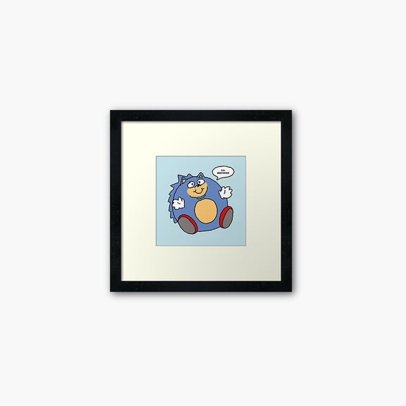 Kna Prints - Poster Sonic The Hedgehog - Estoy Deprimido, UNFRAMED-8x12