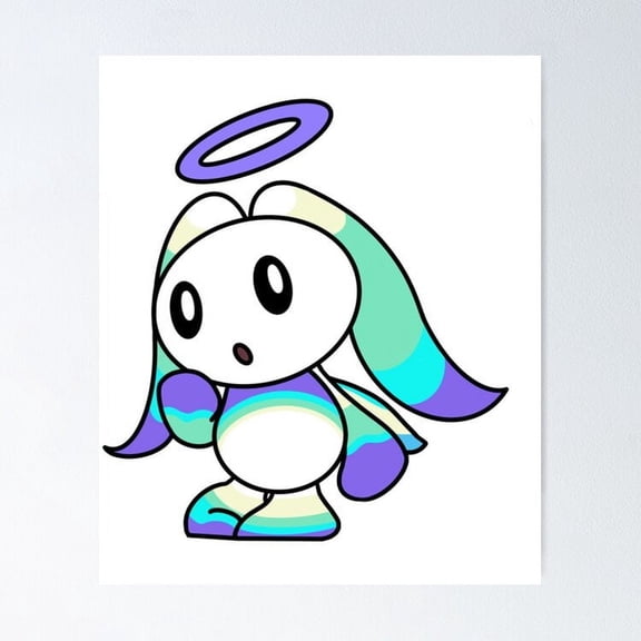 Kna Prints - Poster Sonic The Hedgehog Swimming Hero Chao, UNFRAMED-8x12