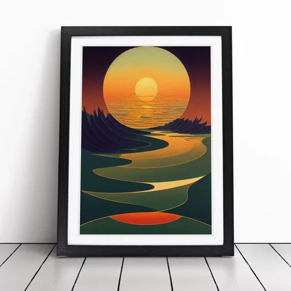 Poster Picture Kna Prints - Poster Stunning Abstract Sunset Picture Poster Decor ...