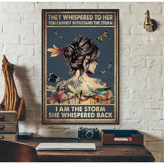 Kna Prints - Poster They Whispered To Her You Cannot Withstand The Storm Vertical Poster, UNFRAMED-8x12