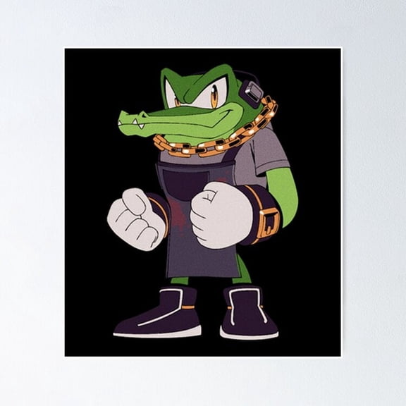 Kna Prints - Poster Vector The Crocodile, UNFRAMED-12x18