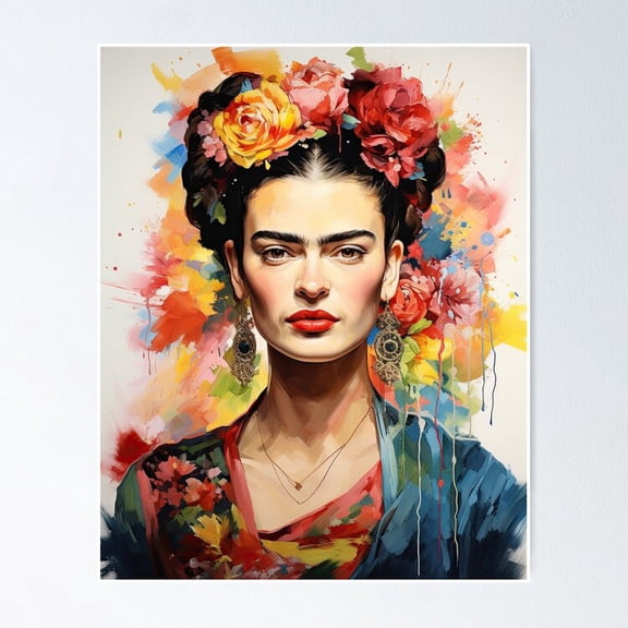 Kna Prints - Rida Kahlo Poster Wall Art Print For Home Decor, Living Room, Bedroom, Office, UNFRAMED-16x24
