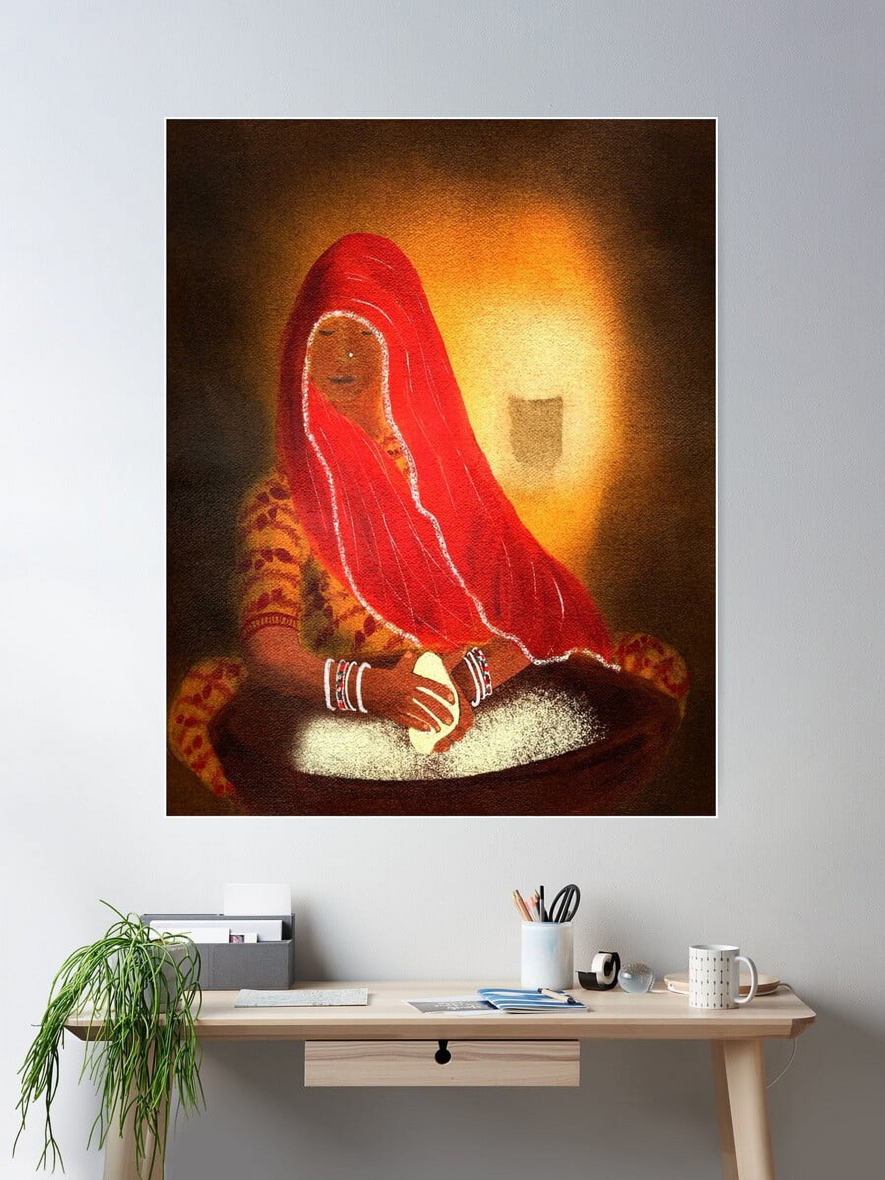 Kna Prints - Roti Poster Wall Art, Modern Wall Decor For Living Room ...