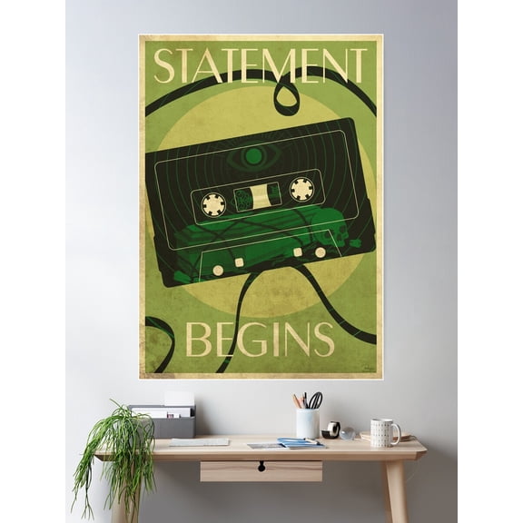 Kna Prints - Statement Begins Poster, UNFRAMED-8x12