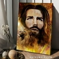 thumbnail image 1 of Kna Prints - Unique Artwork, Stunning Jesus, Watercolor Lion, Beautiful Painting - Jesus Portrait Poster Prints, Home Decor Wall Art, UNFRAMED-12x18, 1 of 2