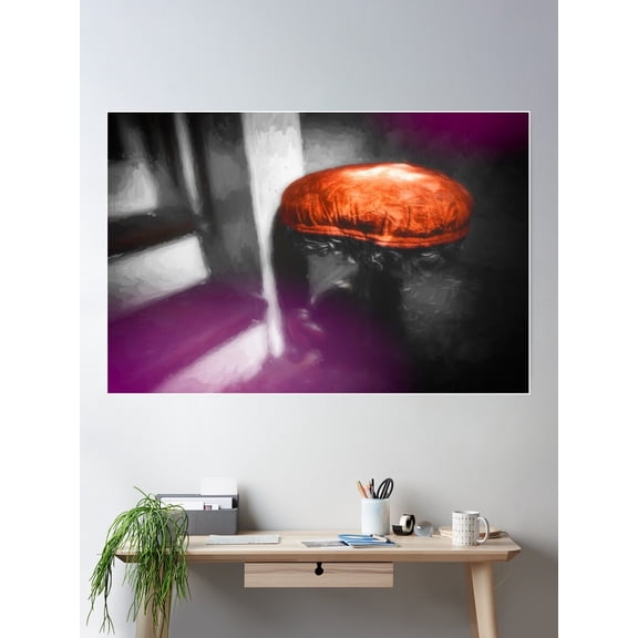 Kna Prints - Velvet Red Poster, UNFRAMED-8x12