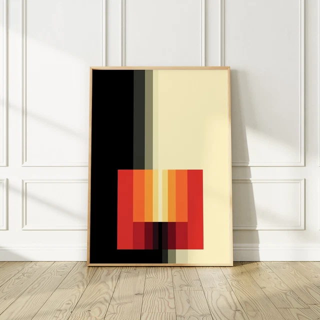 Tirage D'art Karl Gerstner – Chromorphose 3,04 – Affiche Vintage, Style Milieu De Siècle, 1973