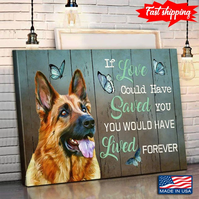 German Shepherd Knowledge Metal Sign - Vintage Reference Guide Poster, 12x16 Inches, Farmhouse Wall Decor