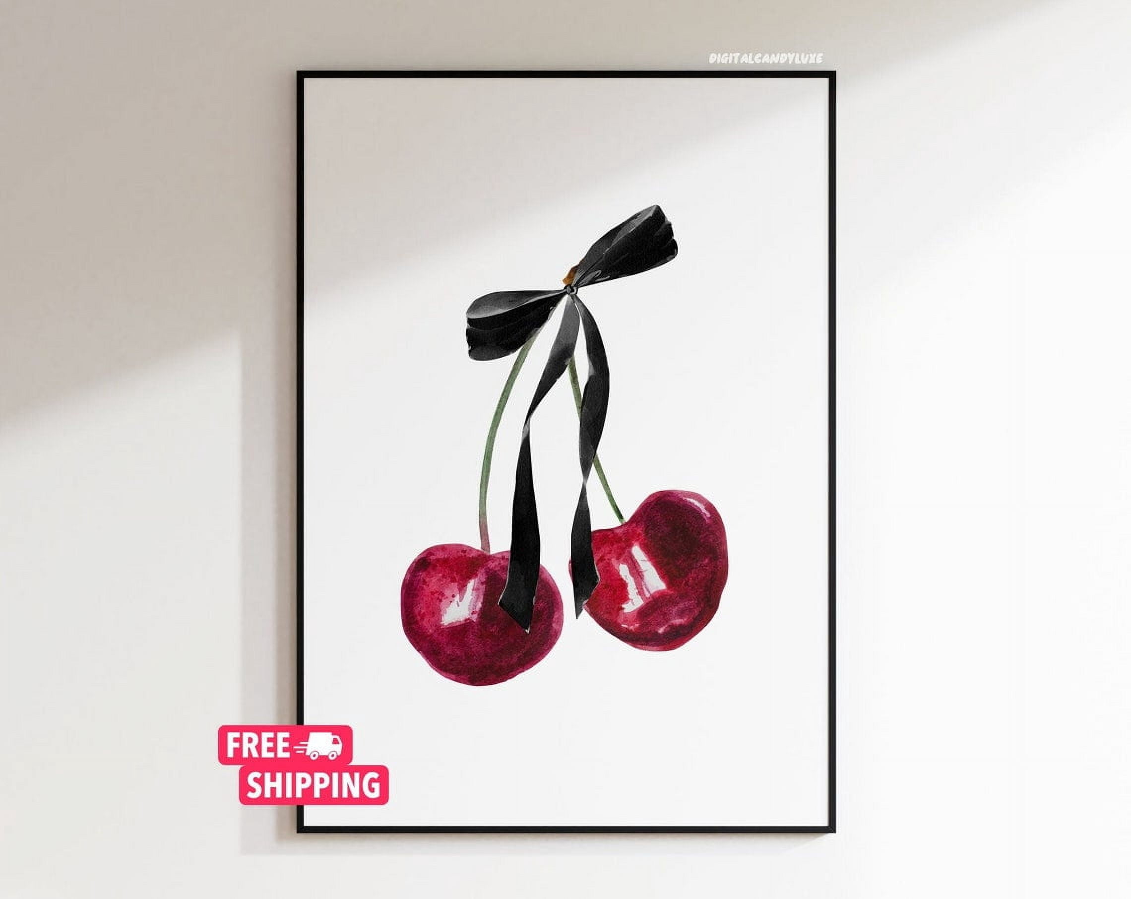 Kna Prints - Wall Art Prints Trendy Coquette Room Decor Cherry Poster ...