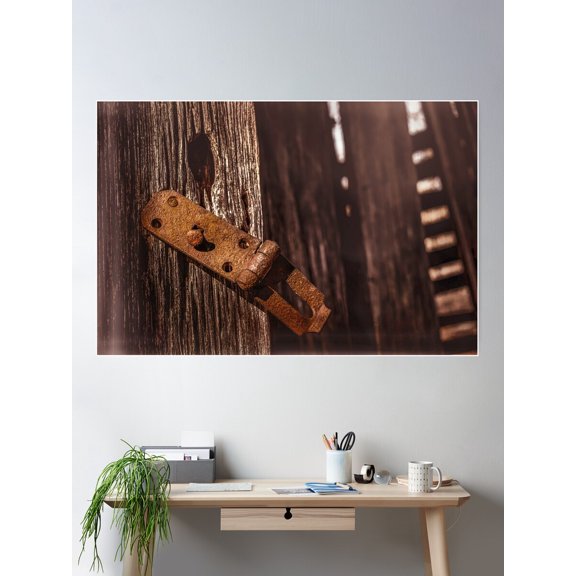 Kna Prints - Warm Rust Poster, UNFRAMED-16x24