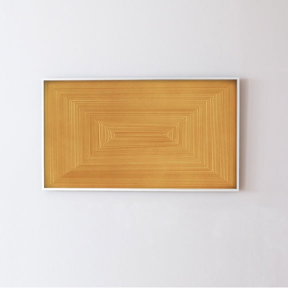 Kna Prints - Yellow, Abstract Samsung Frame Tv Art. Abstract For Samsung Frame Tv, Yellow Geometric Frame Tv Art 3840X2160 Pixels Art,, UNFRAMED-24x36