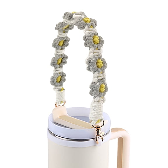 Kna Versatile Silicone Handle Strap For Water Bottles And Cups Adjustable Handmade Weaving Craft Carry Loop