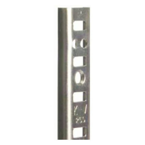 Knape And Vogt 255 48 255 Series 48" Long Single Slotted Track Shelf Standard - Zinc