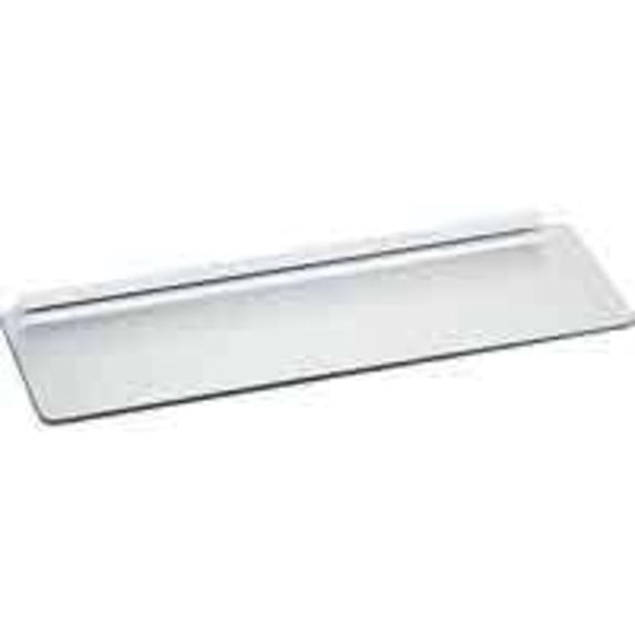 Knape & Vogt Glass Shelf Series 89 Modern - Single Glass Shelf, Hardware Included - 6" x 18"