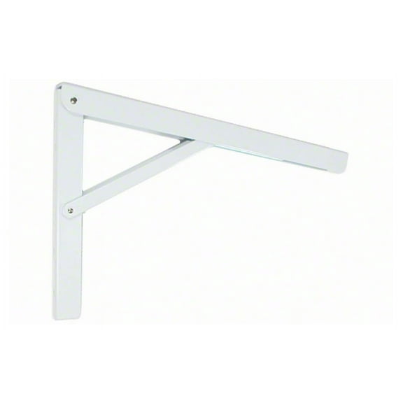 Knape & Vogt  12X8 Folding L-Bracket - White