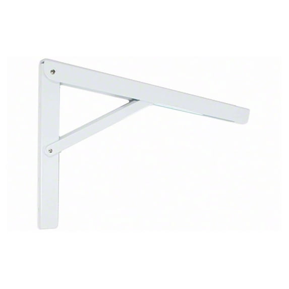 Knape & Vogt 12X8 Folding L-Bracket - White