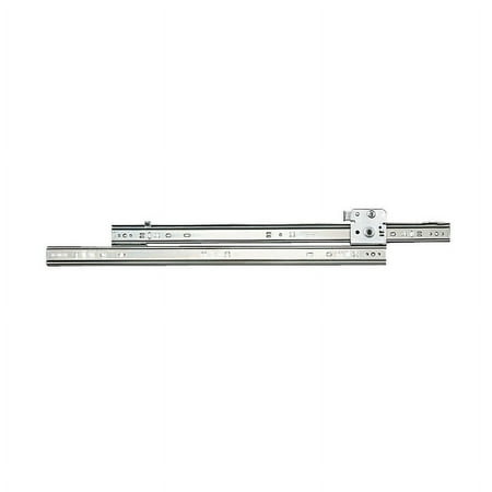 Knape & Vogt 1300P ZC 14 Drawer Slide, 75 lb, 14 in L Rail, 1/2 in W Rail, Steel, Zinc
