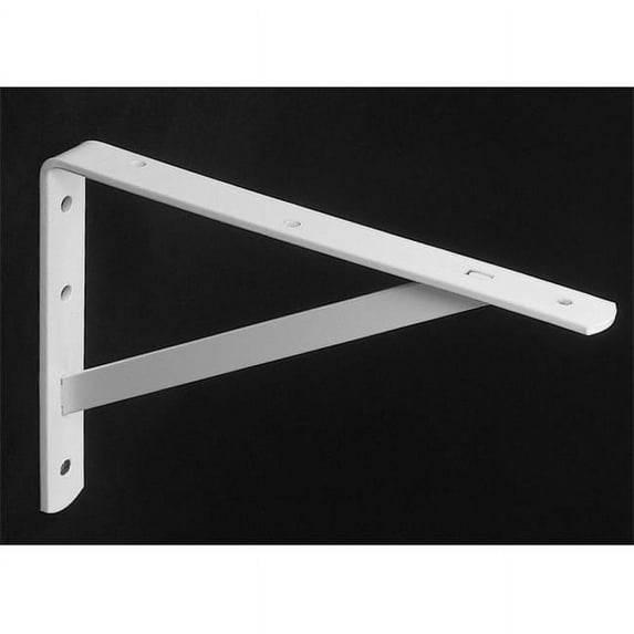 Knape & Vogt 16in. White Heavy Duty Shelf Bracket 208WH400