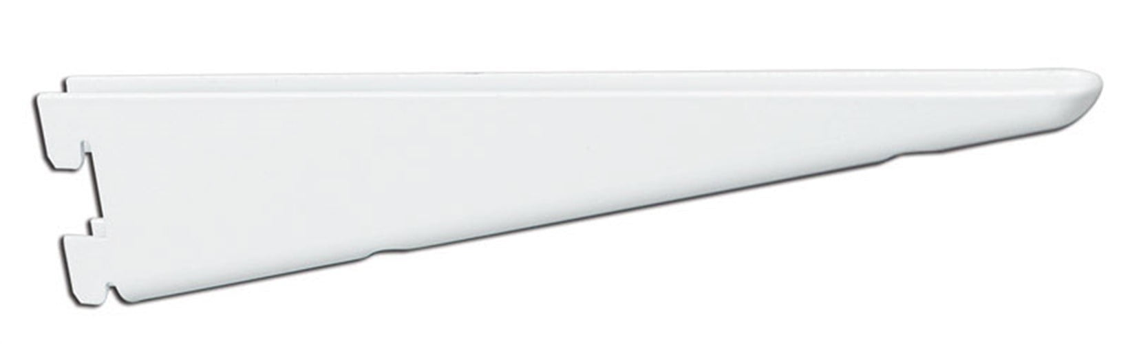 Knape & Vogt 182WH18.5 Twin Slot Shelf Bracket, 18.5", White