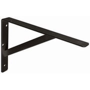 Knape & Vogt 208 BLK 500 Heavy-Duty Bracket, 3/4-In. Steel Support Strut, 20-in. - Quantity 10   Standard Mounting Hardware, Drop-In Replacement