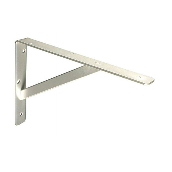 Knape & Vogt Shelf L-Bracket 208 TI - Steel, Titanium Finish, Heavy-Duty - 16 in, Beige