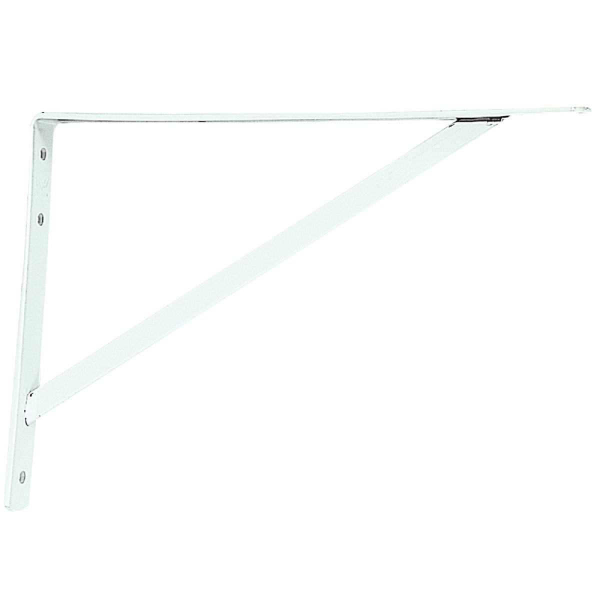 Knape & Vogt 208 WH 400 16" White Epoxy Fiish HD Shelf Bracket - Quantity 3