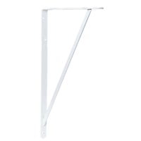 Knape & Vogt Shelf L-Bracket 208 WH - Steel, Welded - 22 In, Multicolor