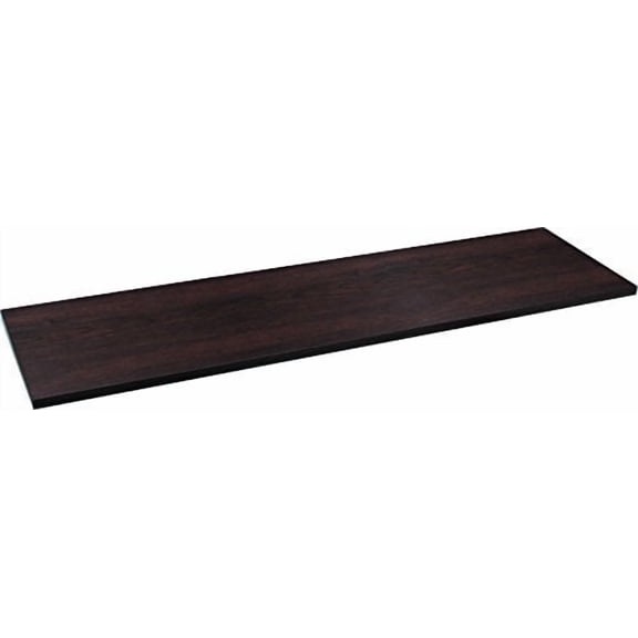 Knape & Vogt 5/8 in. H x 12 in. W x 24 in. D Espresso Particle Board Shelf