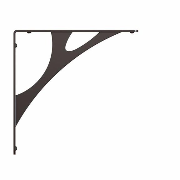 Knape & Vogt Manhattan 8 In. Black Decorative Bracket RP-201MN-8BK