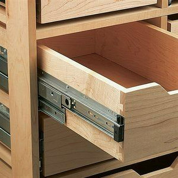 Knape & Vogt Heavy Duty File Lateral Overtravel Side Drawer Slide 20-in