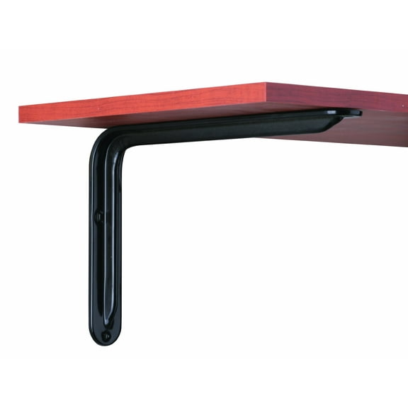 Knape & Vogt John Sterling Magnum Style Decorative Shelf Bracket, No Size, Black