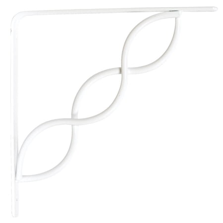 John Sterling Scroll Shelf Bracket 8" X 8" White Boxed Case of 10