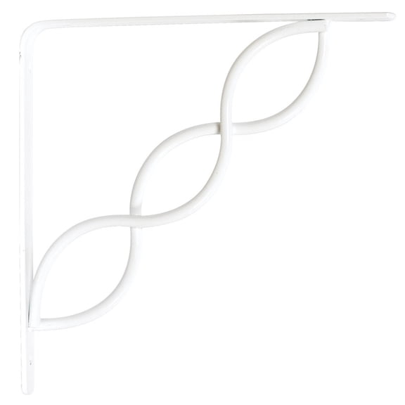 John Sterling Scroll Shelf Bracket 8" X 8" White Boxed Case of 10