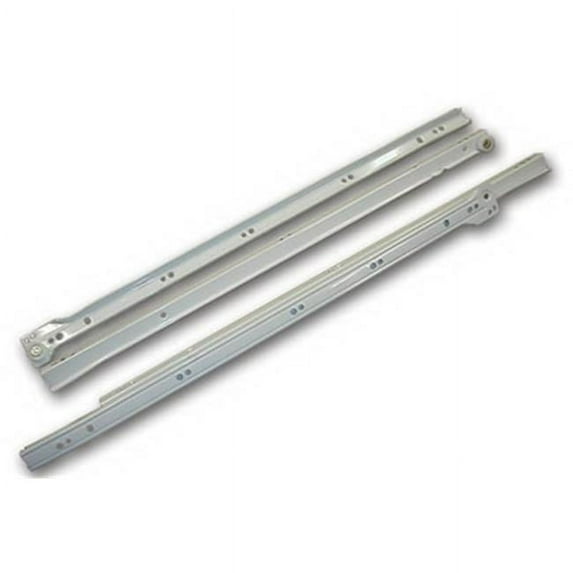 Knape & Vogt KV1805 T24 WH 24 in. 3 by 4 Extension Nylon Roller Selfcl - White