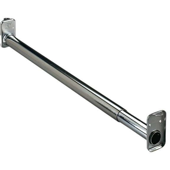 Knape & Vogt MFG CO Zinc Adjustable Closet Rod, 18/30"