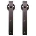 thumbnail image 1 of Knape & Vogt KVBFR HK 08 Flat Rail Hook Carrier Hardware Kit, Black - 3 in., 1 of 1