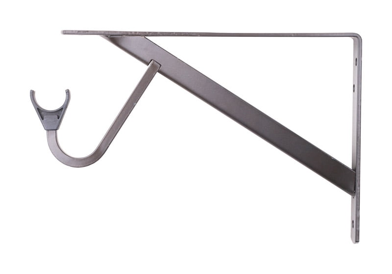 Bronze Heavy-Duty Wall Mount Shelf and Rod Bracket