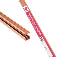 Tan Plastic Sliding Door Track and Guide Kit, 72"