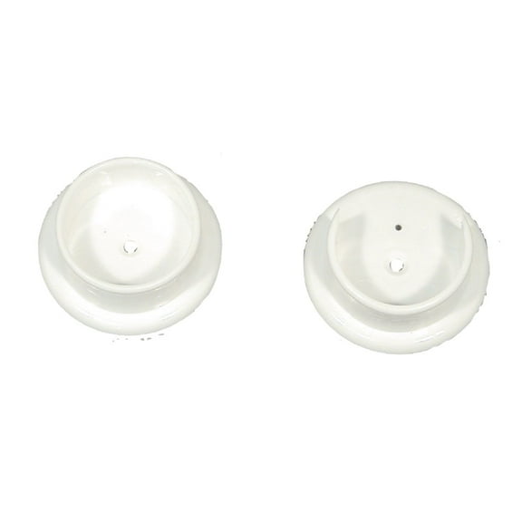 John Sterling Closet-Pro 1-1/4 In. Plastic Closet Rod Socket, White (2-Pack)
