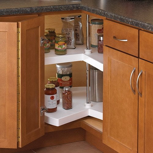 Knape & Vogt Real Solutions 28" 2-Shelf Kidney Shaped Lazy Susan