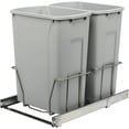 thumbnail image 1 of Knape & Vogt Real Solutions Double Pull Out Trash Can - 29 Qt, Bottom Mount, 2 Piece — Residential Use, Standard Application, 1 of 2