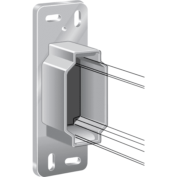 Knape & Vogt Rear Mount Drawer Slide Bracket (1-Pair)